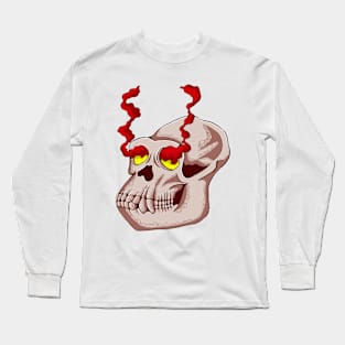 the monkey skull Long Sleeve T-Shirt